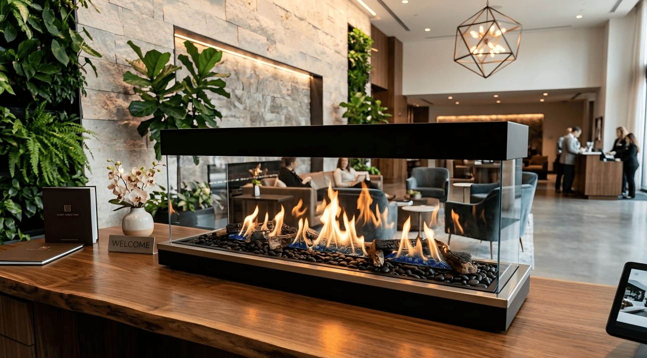 Large Tabletop Fireplace