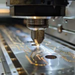 Laser engraving a metal identification plate for an ethanol fireplace