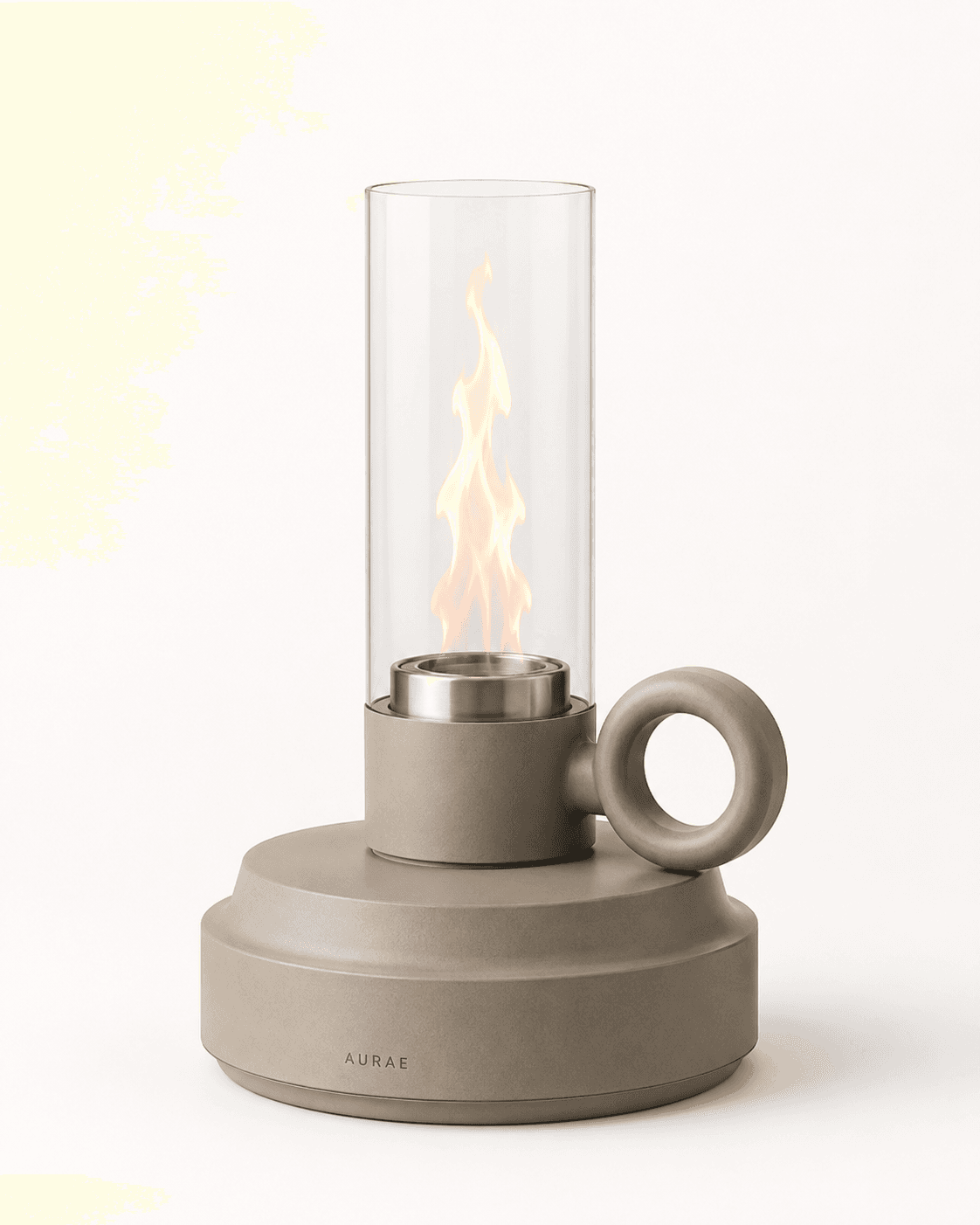 Contemporary tabletop ethanol fireplace for B2B safety evaluation